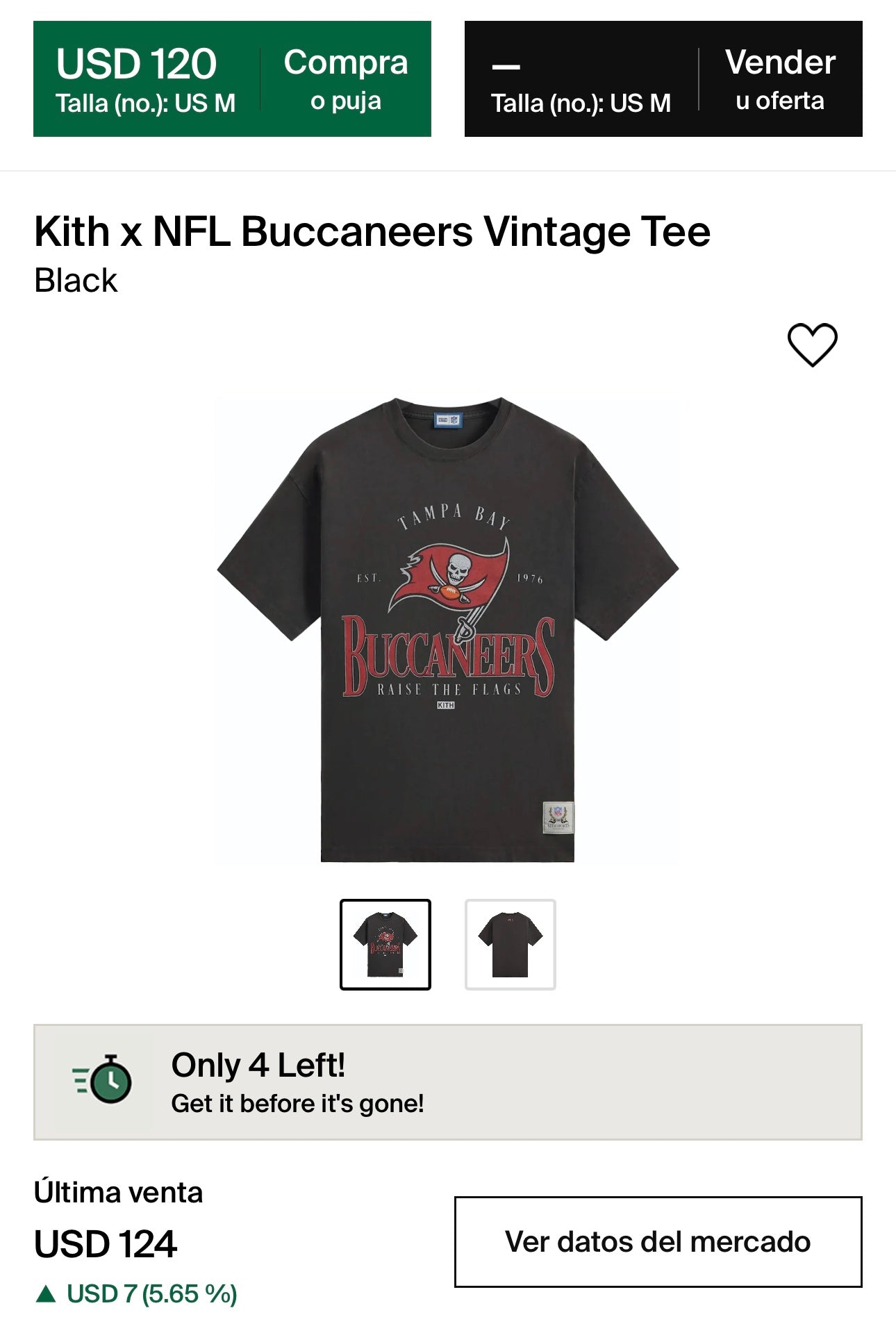 KITH x NFL Buccaneers Vintage Tee