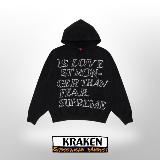 SUPREME - STRONGER THAN FEAR HOODIE