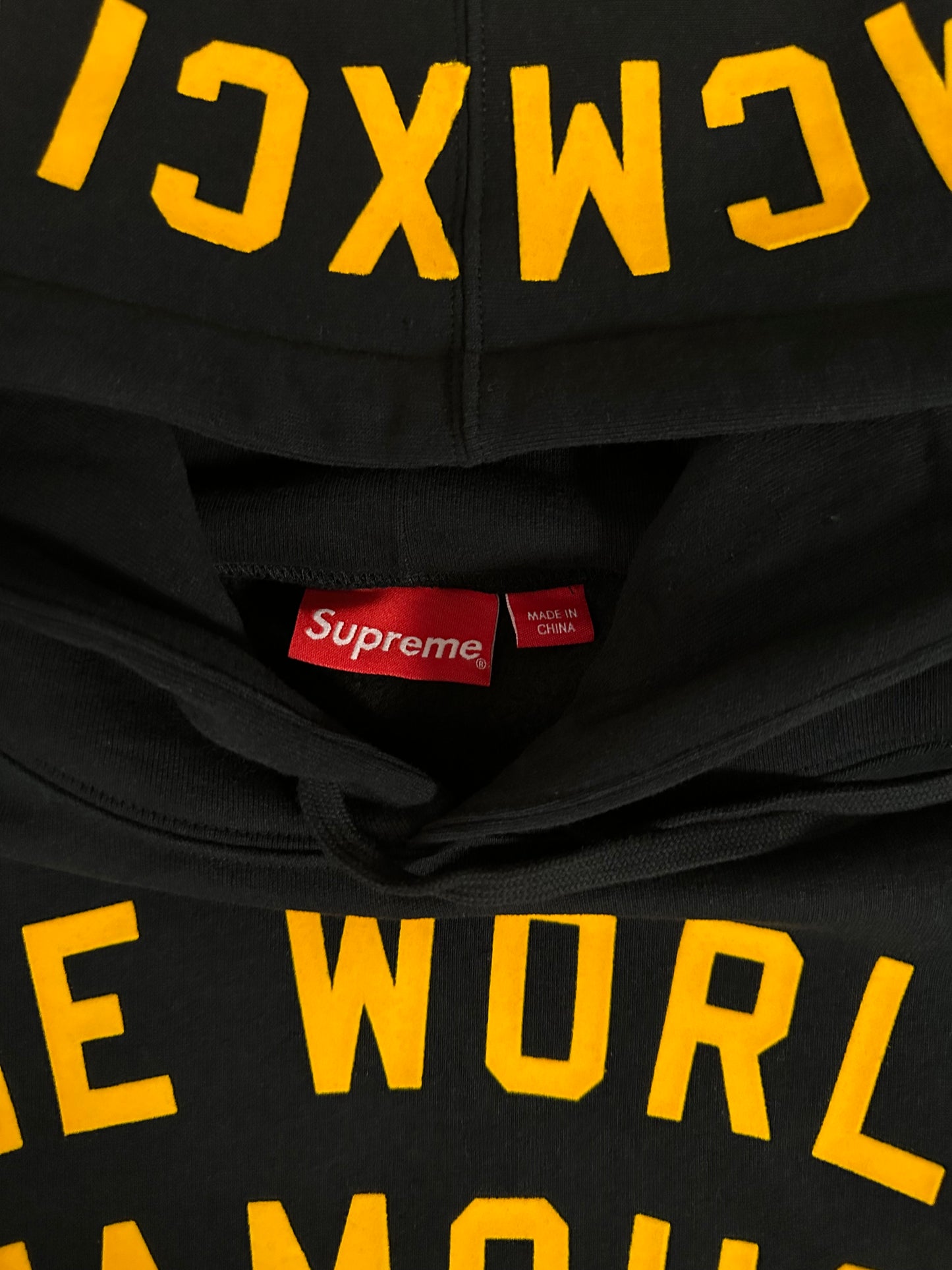 Supreme Team Flocked Hooded Sweatshirt