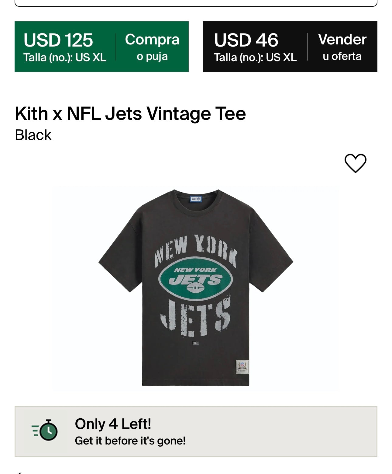 KITH x NFL Jets Vintage Tee